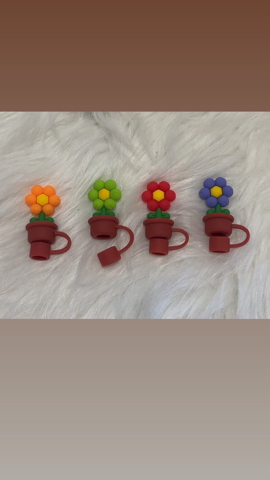 Flower Straw covers