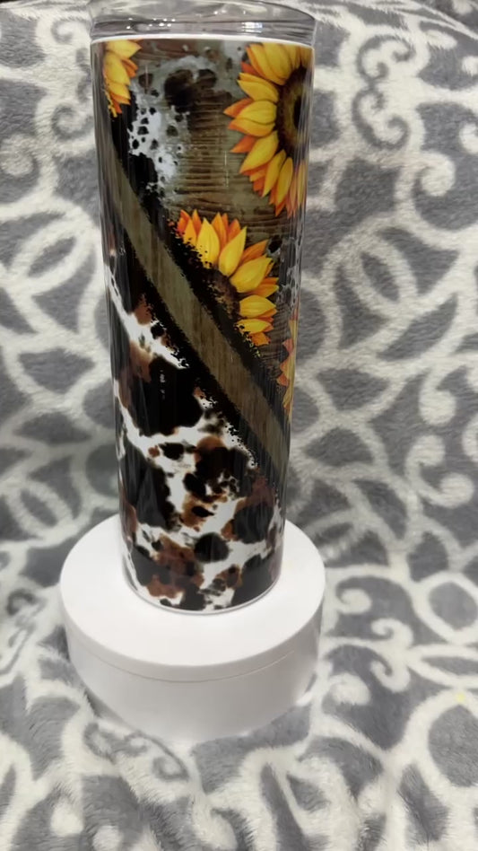 Sunflower cow print